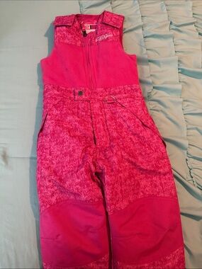 32 Degrees Girls' Bright Pink Insulated Snow Overalls